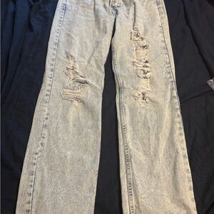 Distressed Light Blue women  Jeans